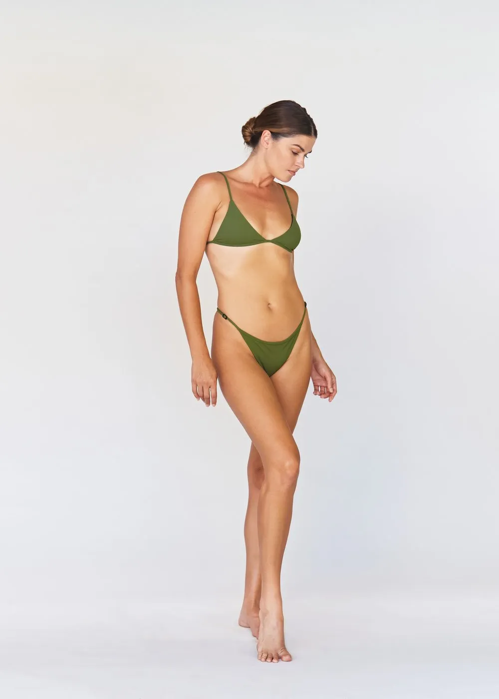 Acacia Swimwear 'Neema' Ribbed Bikini Bottom in Basil