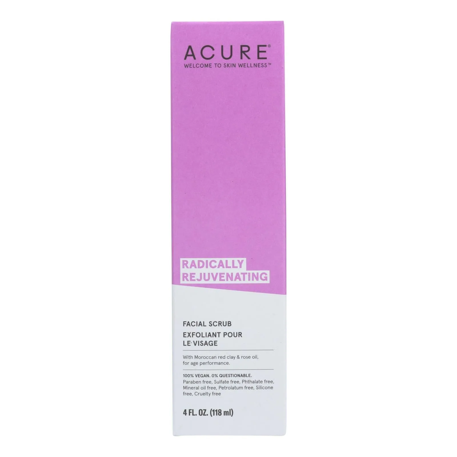 Acure - Scrub - Facial - Pore Minimize - 4 Fl Oz