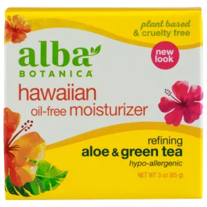 Alba Botanica - Moisturizer Aloe & Green Tea Oil-Free, 3 Oz - Pack of 1