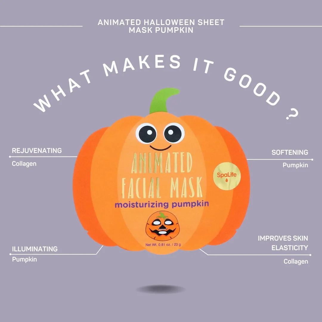 Animated Halloween Facial Mask Moisturizing Pumpkin