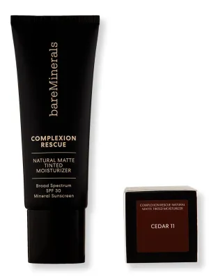 Bareminerals Complexion Rescue Natural Matte Tinted Moisturizer Mineral SPF 30 1.18 oz35 mlCedar 11