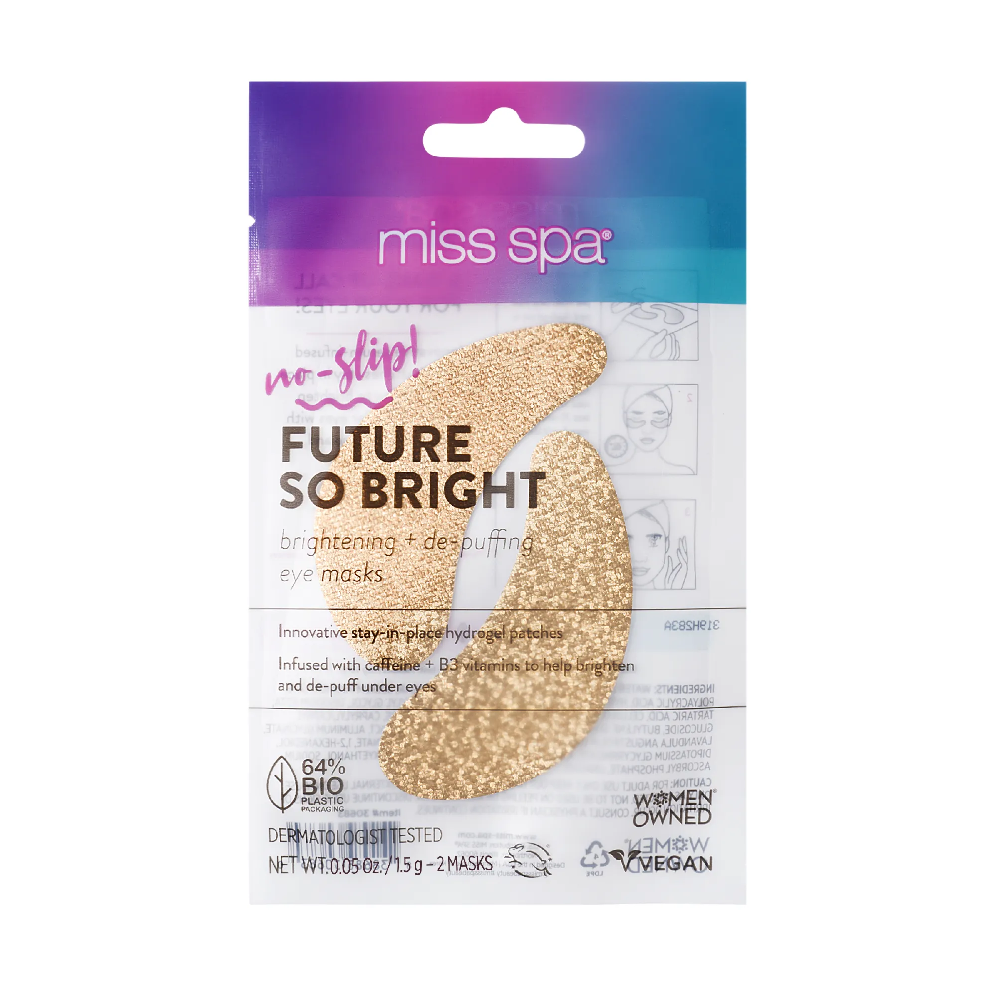 Brighten   De-Puff Eye Masks 4 Pack