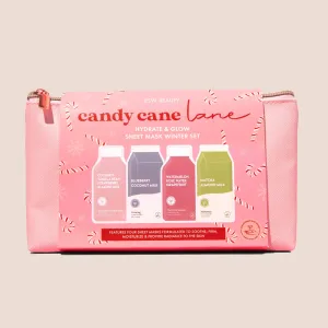 candy cane lane glowing sheet mask kit