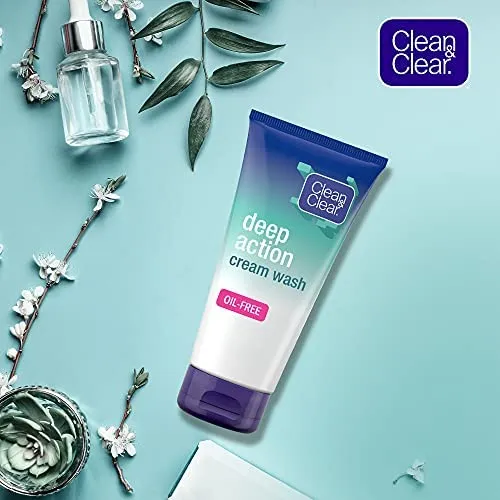 Clean & Clear Deep Action Cream Wash - Oil Free