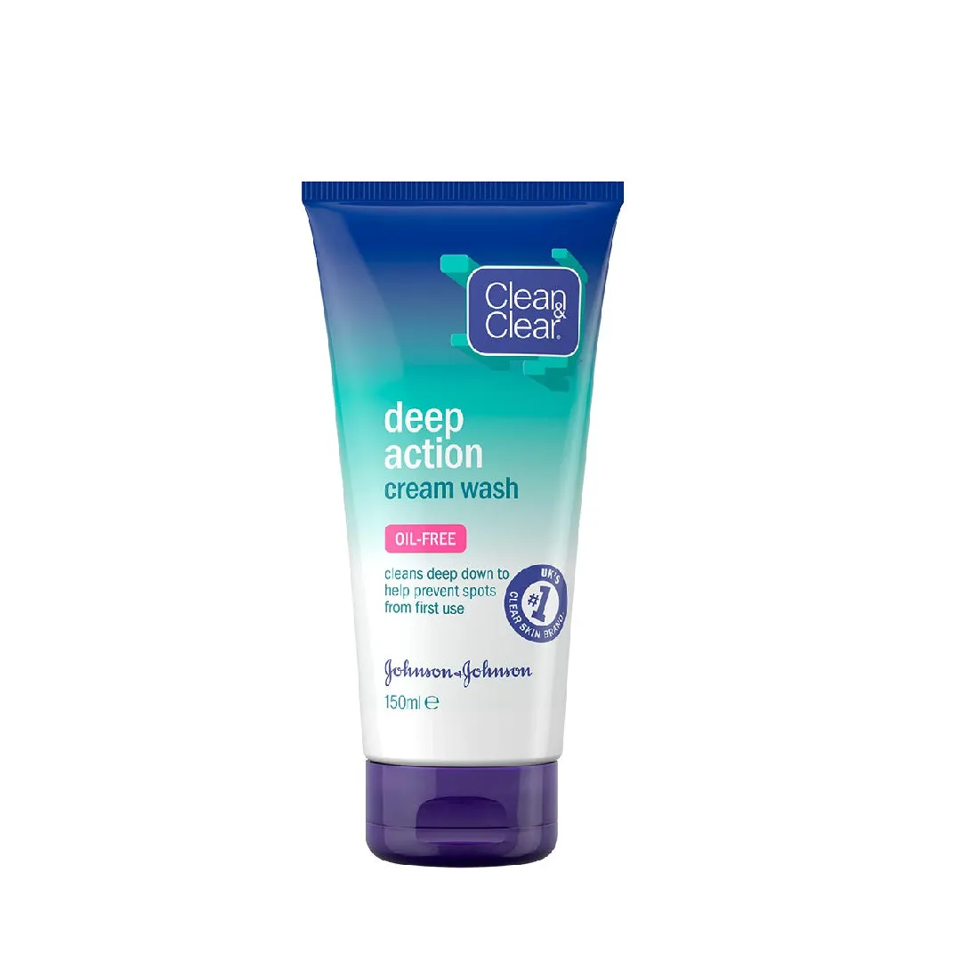 Clean & Clear Deep Action Cream Wash - Oil Free