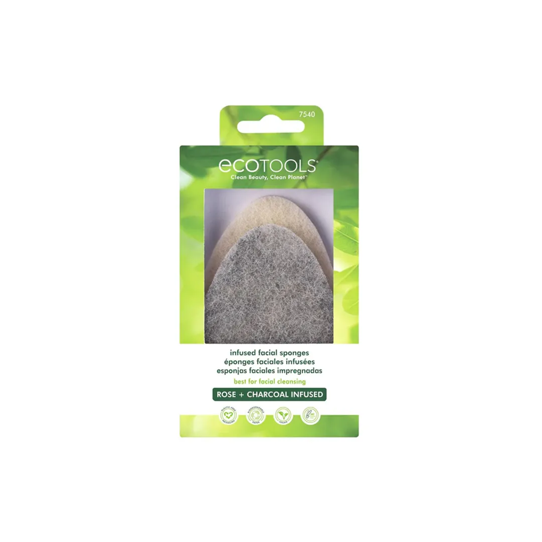 Eco Tools Bath Facial Sponges Characoal and Rose