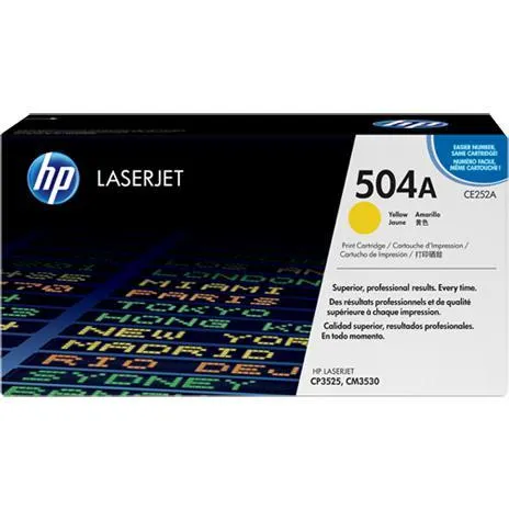 HP 504A Yellow Toner Cartridge CE252A