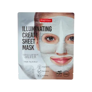 Purederm Silver Illuminating Cream Sheet Mask-ADS836