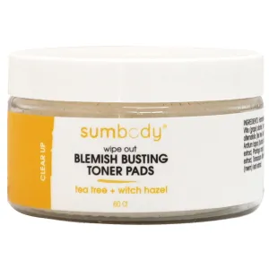 Wipe Out Blemish Busting Toner Pads 60 Ct by Sumbody Skincare